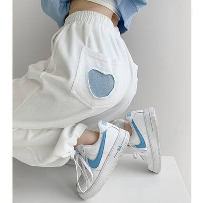 Spring Gray Sweatpants Women Jogger