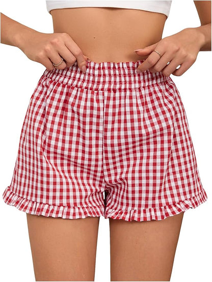 Women’s Plaid Casual Shorts