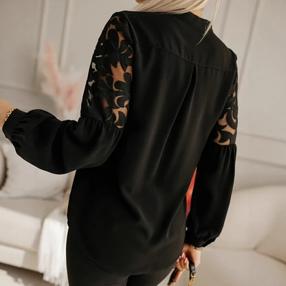 Long-sleeve Shirt With A Hollow-out Design