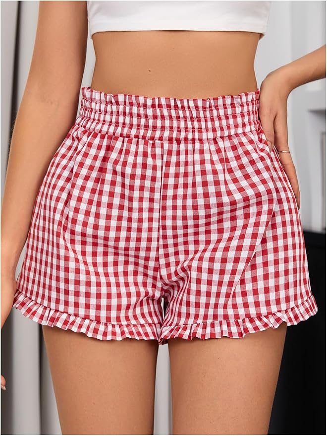Women’s Plaid Casual Shorts