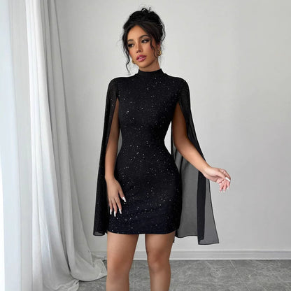 Pearl Chiffon Evening Dress