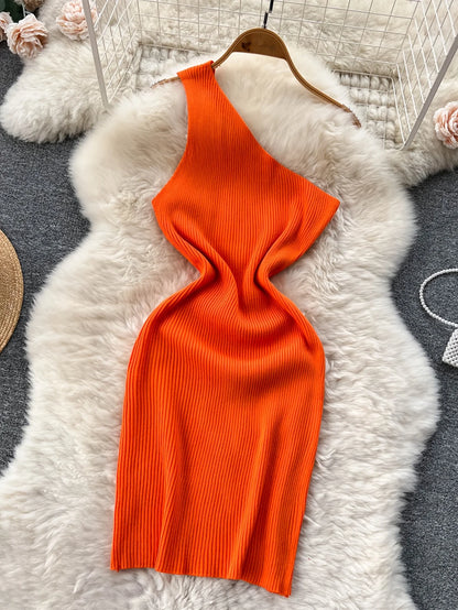 Slim Elastic Knitted Dress