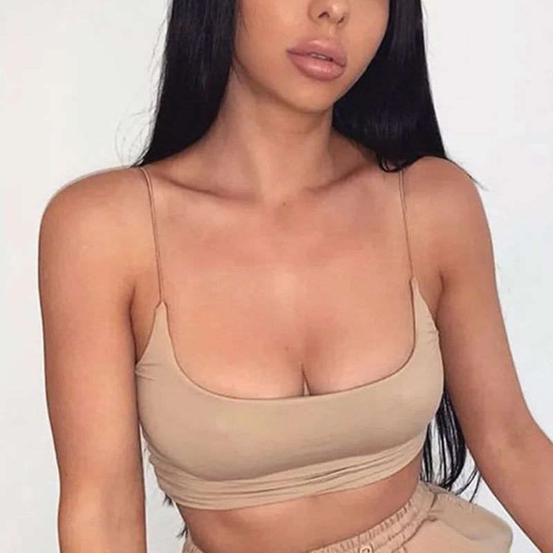 Cotton Bandeau Crop Top