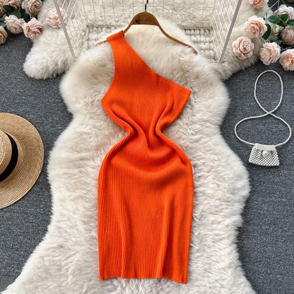 Slim Elastic Knitted Dress