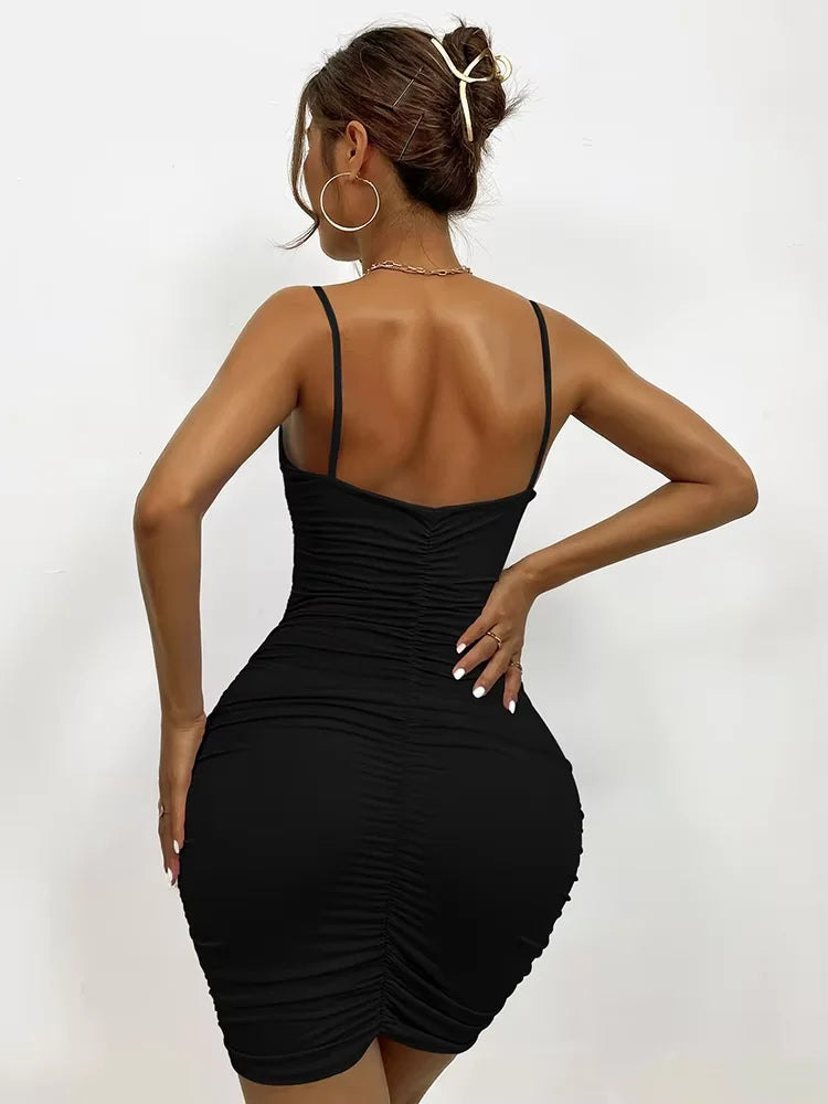 Sexy Pleated Suspender Skirt