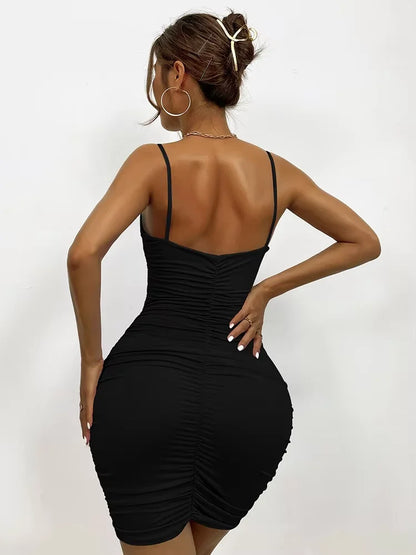 Sexy Pleated Suspender Skirt