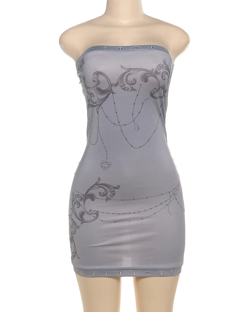 Metal Ring Bodycon Dress