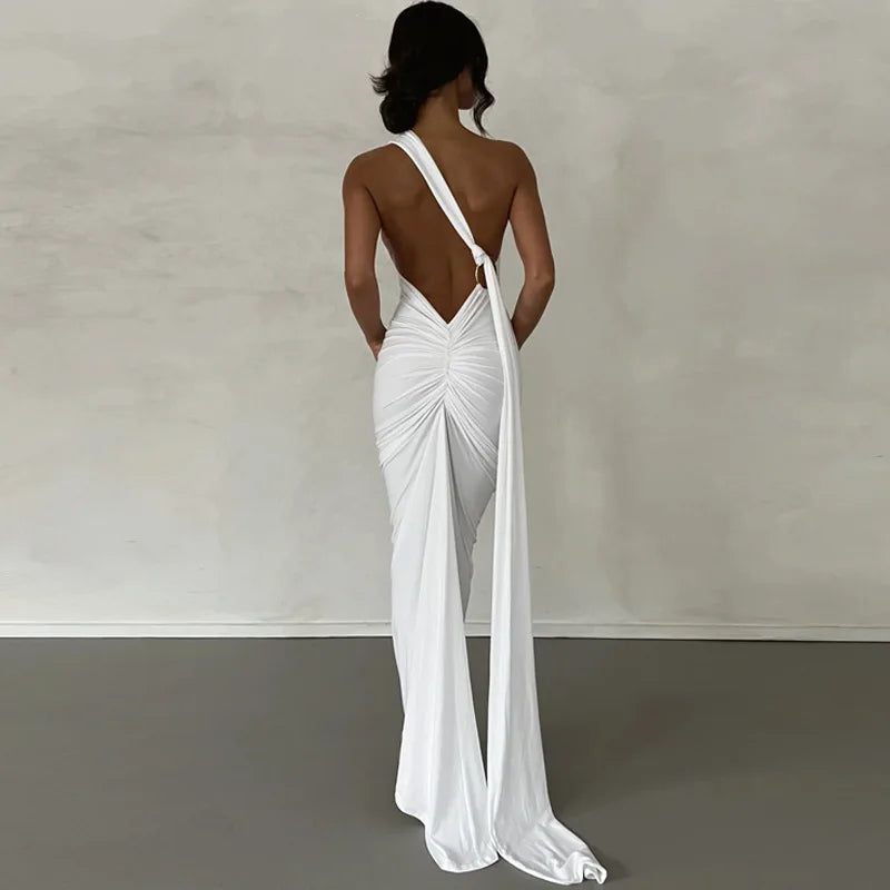 Backless Bodycon Maxi Dress
