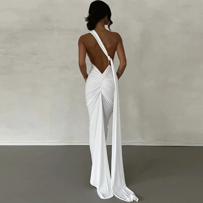 Backless Bodycon Maxi Dress