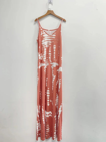 Bohemian Tie-Dye Halter Skirt