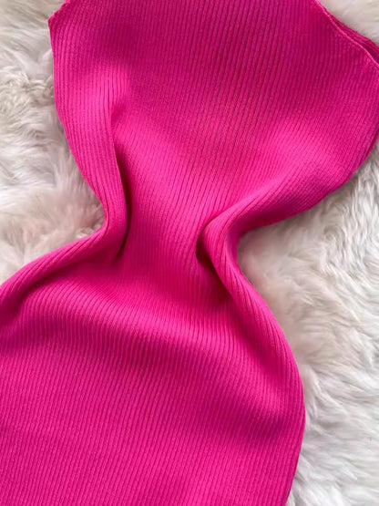 Slim Elastic Knitted Dress