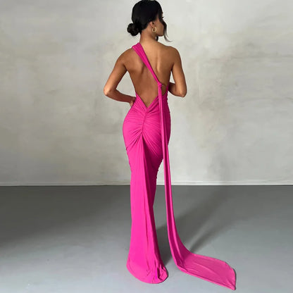 Backless Bodycon Maxi Dress