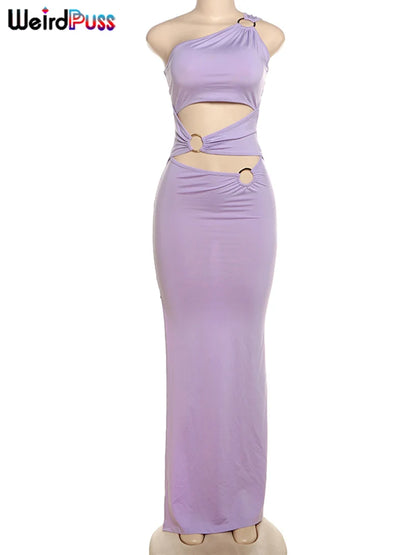 Hollow Patchwork Bodycon Dress