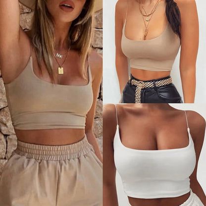 Cotton Bandeau Crop Top