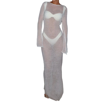 Sheer Beach Coverup Dress
