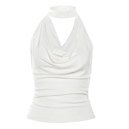 Solid Halter Summer Vest