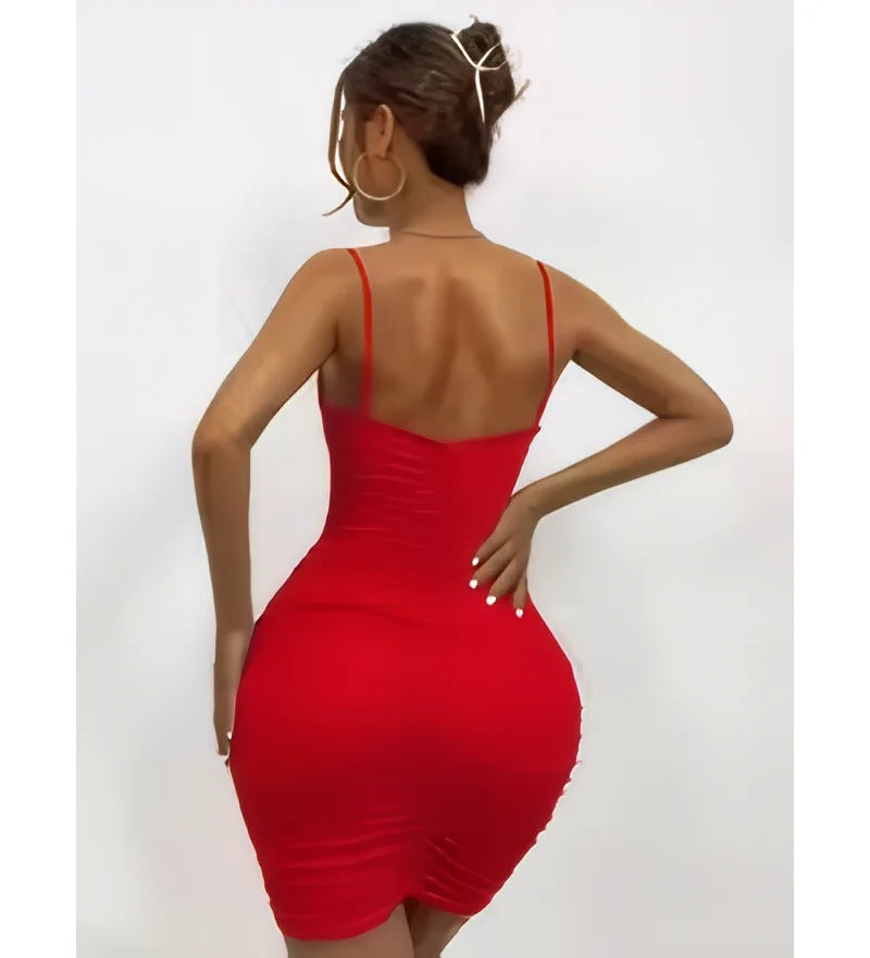 Sexy Pleated Suspender Skirt