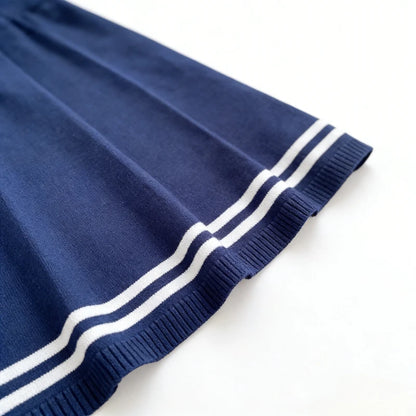 Peter Pan Collar Bow Mini Dress