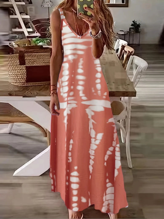 Bohemian Tie-Dye Halter Skirt