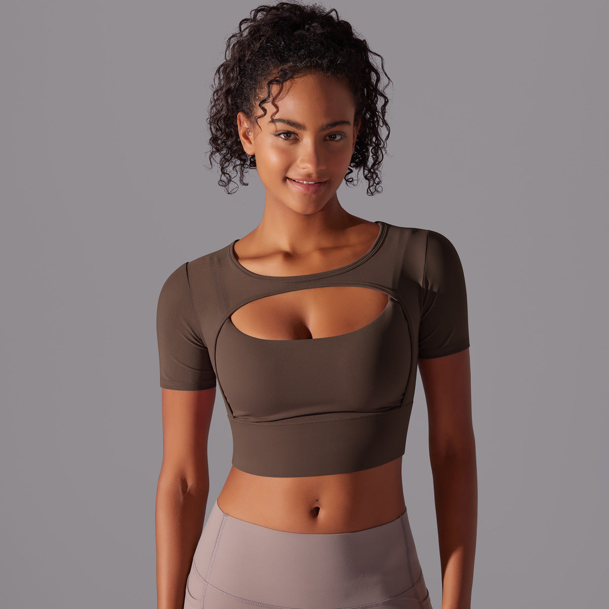 Fitness Double Layer Top